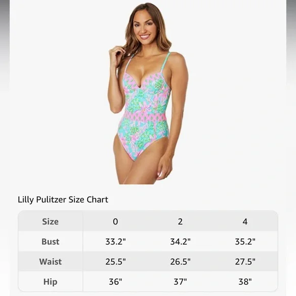 Lilly Pulitzer Palma One Piece in Blue Tang Sitting Seaside - Picture 10 of 12